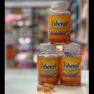 Fiberall ไฟเบอร์ ชนิด กัมมี่ บรรจุ 60 เม็ด ช่วยในการขับถ่าย