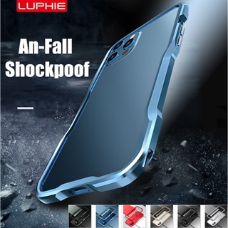 LUPHIE เคส iPhone 12 11 Pro Max Mini รุ่น Metal Bumper Aluminium Frame Protective Cover