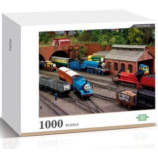 จิ๊กซอว์ไม้ปริศนา Thomas and Friends ของเล่นสําหรับครอบครัว 1000 ชิ้น