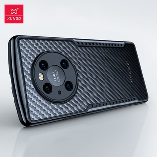 Xundd For Huawei Mate 40 Pro Mate 30 Pro Case,Airbag Bumber Anti-drop Shell Carbon Fiber Pattern Back Cover with Cooling