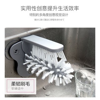 2-way glass washing brush แปรงทำความสะอาดแก้ว 2 ทิศทาง