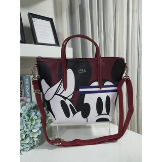 (มาพร้อมถุงผ้าขาวกันฝุ่น)  พร้อมส่ง!!Lacoste Mickey Mouse Medium Tote Bag