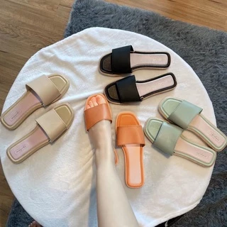 Y2 รองเท้าแตะแฟชั่นยางนิ่ม แตะแบบสวมผู้หญิงใส่สบาย สไตล์เกาหลี ฮอตฮิตตลอดปี แนะนำเพิ่ม1ไซส์ สำหรับผู้เท้าอวบ พร้อมส่ง