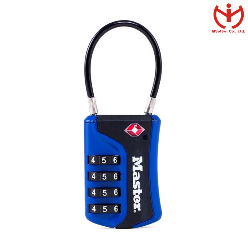[ Hcm Speed ] Master Lock Number Lock 4697 D Lock Suitcase Lock - MSOFT