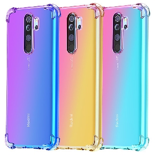 Xiaomi Redmi 9 redmi9 Colorful Gradient Super Shockproof Case Soft Crystal Air Bag Armor Cover