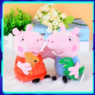 40ซม.Peppa George Pig ตุ๊กตาหมู  ตุ๊กตาน่ารัก ผ้านุ่มอ่อน ของขวัญวันเกิด ของเล่นเด็กPeppa George Pig doll