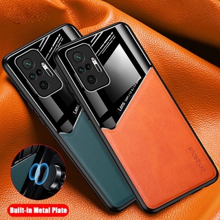 เคสโทรศัพท์มือถือหนัง กันกระแทก พร้อมที่ตั้งวางแม่เหล็ก สําหรับ Xiaomi Redmi Note 10 Note10 Pro 4G 5G Note 10S