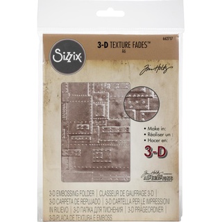 Sizzix 3D Texture Fades Embossing Folder By Tim Holtz : Foundry