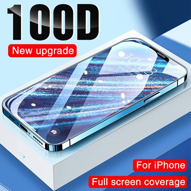 🌈Ready Stock 🏆 Compatible For iPhone 13 12 11 Pro Max 8 7 6 Plus XR XS Max 12 MINI ฟิล์มกระจกนิรภัย กันรอย