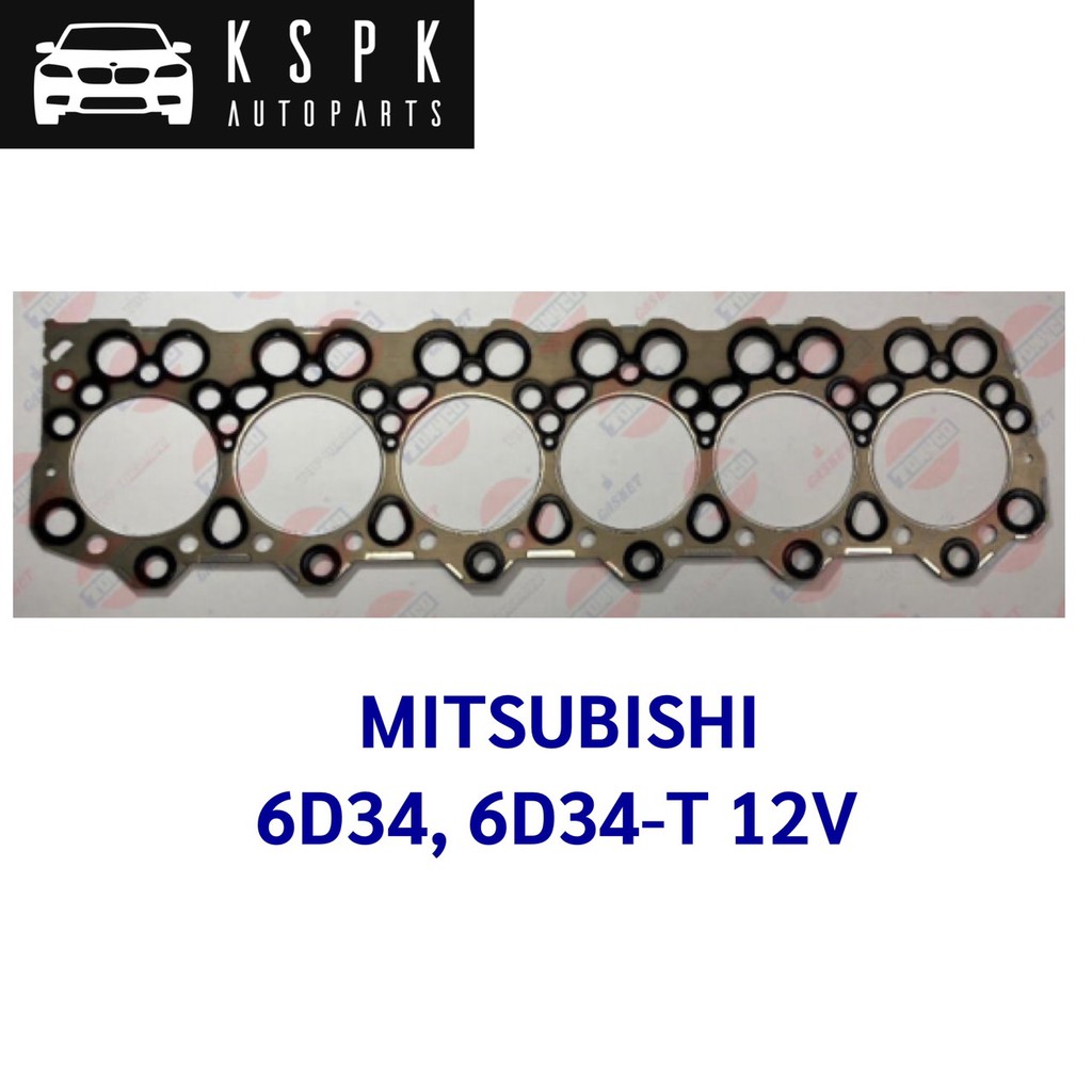 ประเก็นฝาสูบ MITSUBISHI 6D34, 6D34-T 12V