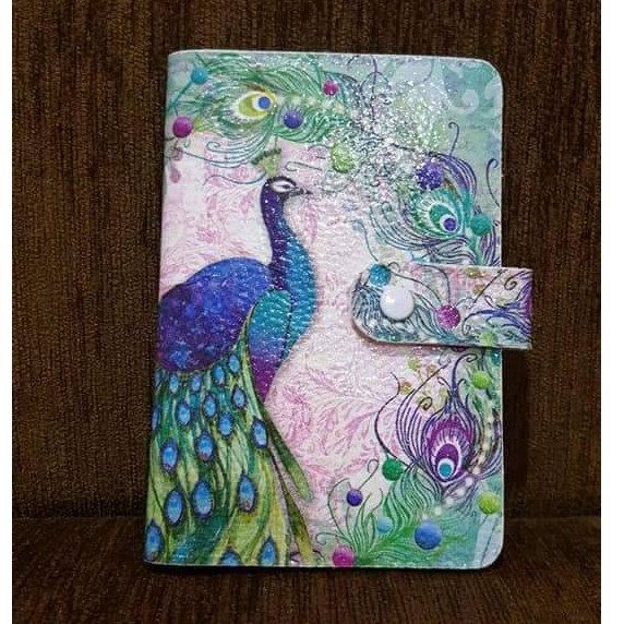 ปกพาสปอร์ต (Passport cover) ซองพาสปอร์ต ลาย peacock นกยูง