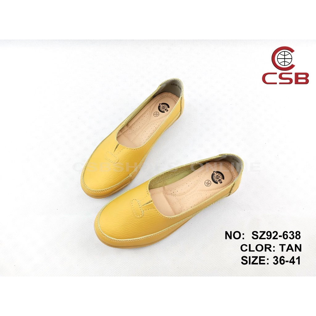 CSB รองเท้าหนังวัว SZ92-638 แฟชั่นผู้หญิง คัดชูทำงาน