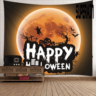 &lt;Halloween Decoration&gt; พรมแขวนผนัง แบบนิ่ม ซักได้ ทําความสะอาดง่าย สําหรับตกแต่งบ้าน ฮาโลวีน