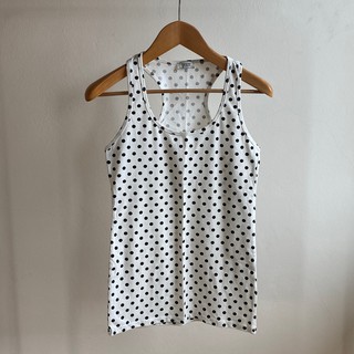 เสื้อกล้าม Bershka Polka Dot Tank Top