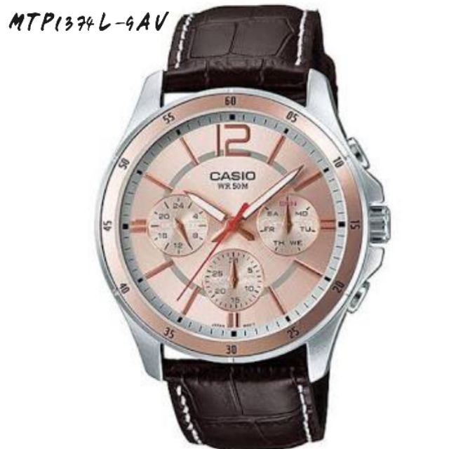 นาฬิกาข้อมือผู้ชาย CASIO รุ่น MTP-1374L-9A 👉 ของแท้ 💯% 👈