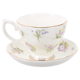 พร้อมส่ง แก้วกาแฟเซรามิค พร้อมถาดรอง 1 ชุด