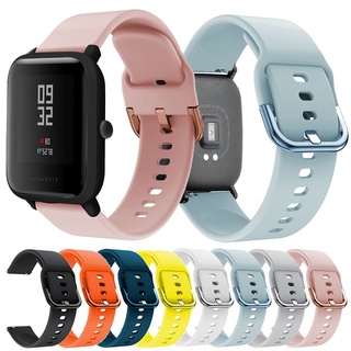 สายนาฬิกาข้อมือซิลิโคน 20 มม. 22 มม. สําหรับ Amazfit Bip3 Pro GTS2 Mini GTR 42 มม. 47 มม. GTR 3 3 Pro 2 2e Amazfit GTS 3 2 2e