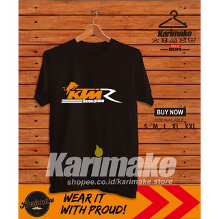 เสื้อยืดผ้าฝ้ายพิมพ์ลายแฟชั่น เสื้อยืด ลาย Ktm X Redbull Racing สําหรับรถยนต์