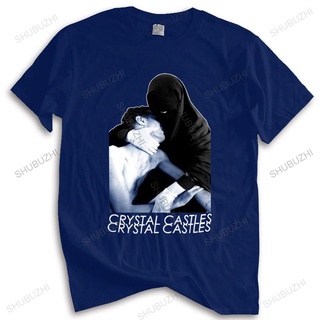 ถูกสุดๆเสื้อยืด ผ้าฝ้าย พิมพ์ลาย Madonna Crystal Castles แฟชั่นฤดูร้อน สําหรับผู้ชาย