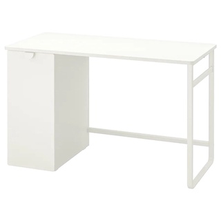 IKEA พร้อมส่ง โต๊ะพร้อมที่เก็บของเลื่อนออกได้ LÄRANDE ลารันเด ขาว58x120 โต๊ะทำงานอิเกียแท้ จัดส่งไว