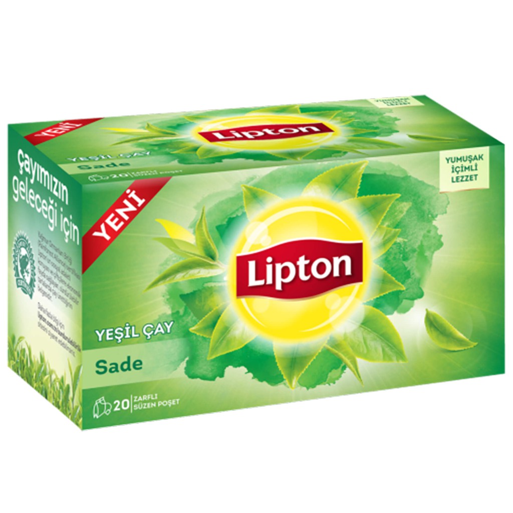 ชา Lipton ชาเขียว นำเข้าจากตุรกี ขนาดบรรจุ 20 ซอง (สินค้าพรีออเดอร์)