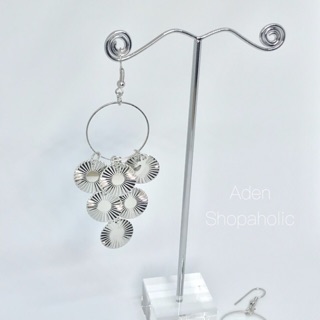 Coins earring ต่างหูห่วงคุณภาพดี น้ำหนักเบา