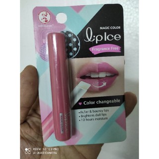 Mentholatum Lipice Magic Color Fragrance 2g ลิปแคร์เปลี่ยนสี ให้เรียวปากอมชมพูเป็นธรรมชาติ