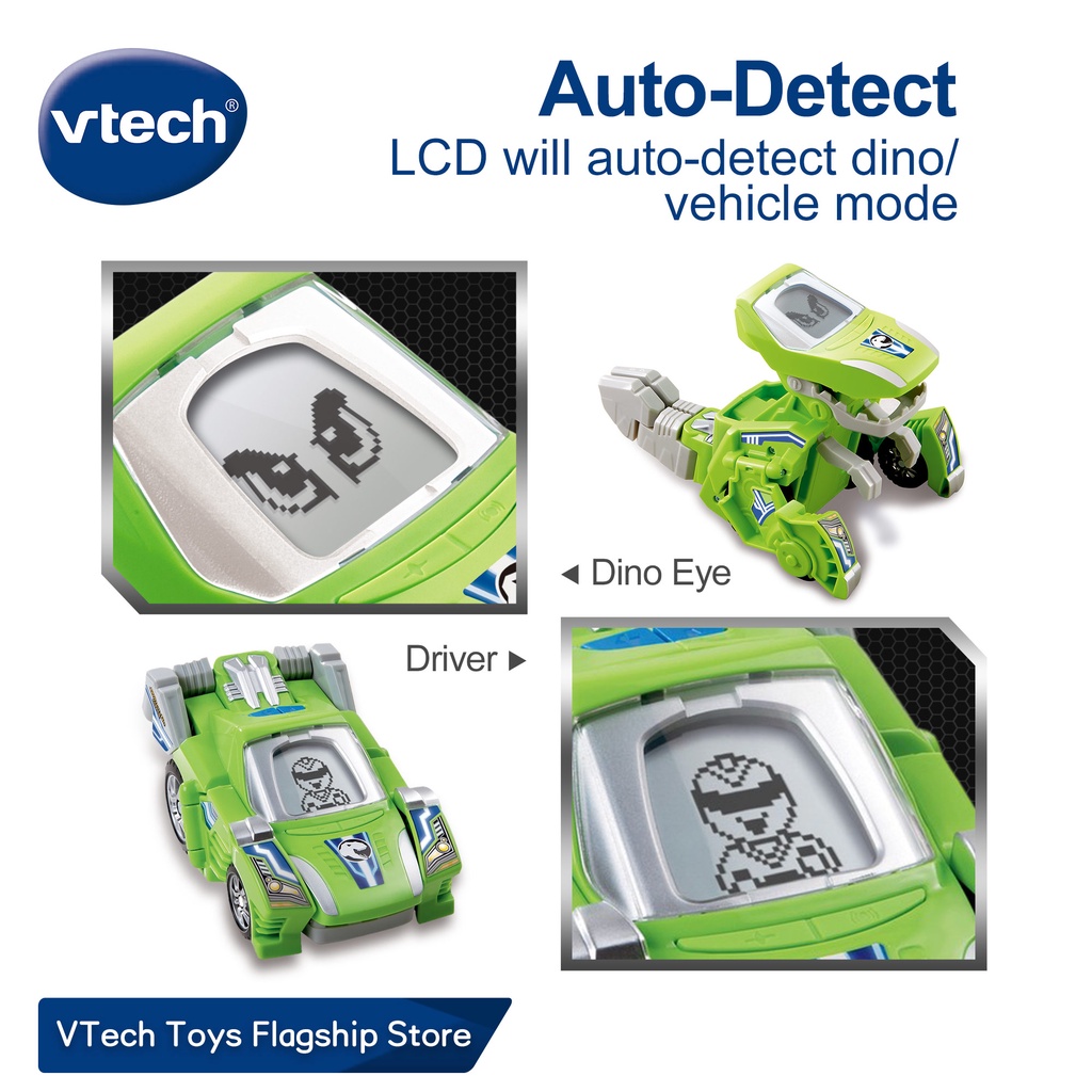 VTech Lex the T-Rex Switch and Go Dinos Dinosaur Toys Vehicle Toys LCD ...