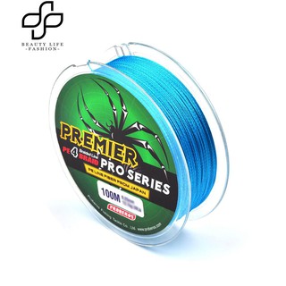 100m 4 Stands Super Strong PE สายตกปลาทะเลแบบถักเปีย Multifilament Angling