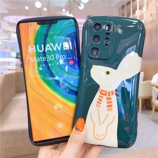 เคสโทรศัพท์มือถือ Huawei P30pro กระต่ายน่ารักเคสโทรศัพท์มือถือ Huawei Mate40pro P40 รวมทุกอย่าง Mate30 Nova7 anti-fall P30 โทรศัพท์มือถือหญิง