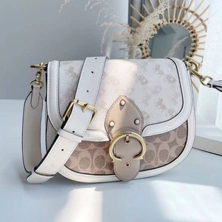 COACH C3837 Printed coated canvas and glovetanned leather