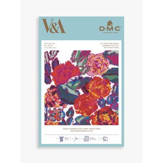 DMC V &amp; A Art Deco Flowers Cross Stitch Kit BL1198/77