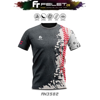 Felet RN-3582 เสื้อเชิ้ตแบดมินตัน กราฟฟิค สําหรับผู้ชาย และผู้หญิง