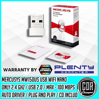 ราคาMercusys MW150US USB wifi MERCSYS N150 Nano usb adaptor (รับประกันศูนย์ 1 ปี SYNNEX)