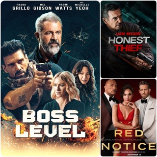 DVD หนังแอคชั่น ☆Boss Level☆Honest Thief☆Red Notice มัดรวม 3 เรื่องดัง #หนังฝรั่ง #แพ็คสุดคุ้ม (ดูพากย์ไทยได้-ซับไทยได้)