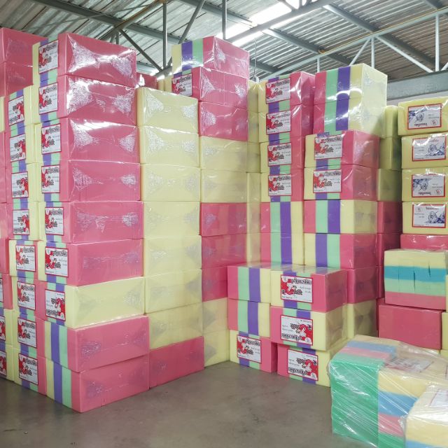 ฟองน้ำฉาบปูนหนา 1นิ้ว / 6หุนCS ฟองน้ำปลูกผัก ฟองน้ำอเนกประสงค์ [บรรจุ 100แผ่น]