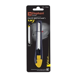 คัตเตอร์ Elephant มีดคัตเตอร์ รุ่น P-901A 9 มม. 12 ด้าม/กล่อง