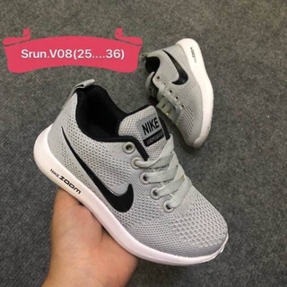 🚀รองเท้าผ้าใบเด็กไนกี้ 4 สีใหม่ 🐰 SIZE.25-36 🦋รองเท้านุ่ม รองเท้าผ้าใบเด็ก  พร้อมส่ง🚀