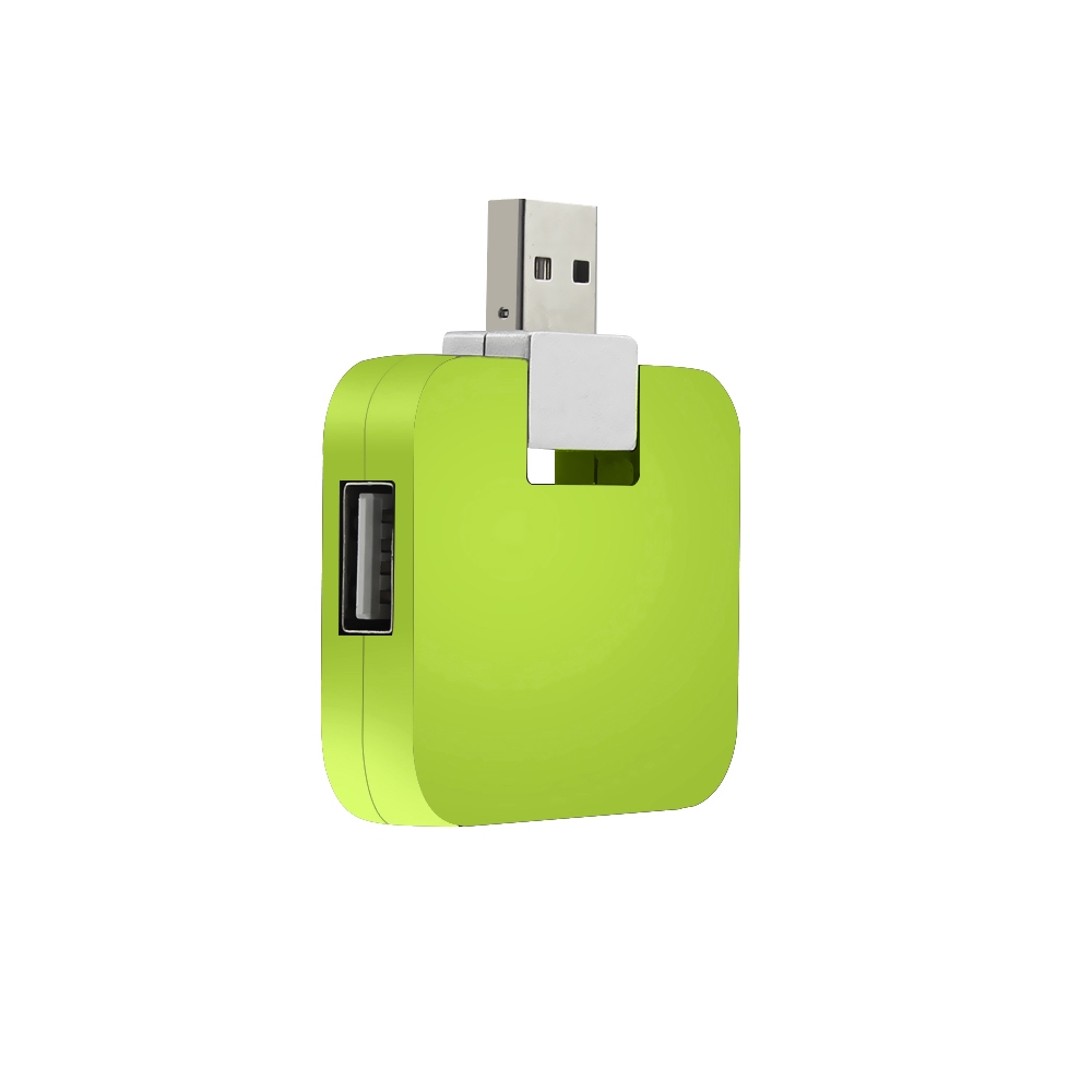 Usb 2.0 พับสแควร์ 4 พอร์ต HUB USB 2.0 พับสแควร์ 4 พอร์ต HUB สีดํา/สีขาว/สีเขียว/สีฟ้า/สีแดงหมุน USB Semiper รถ U Disk ชุดอุปกรณ์ Extension