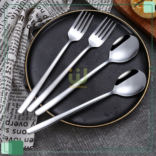 ช้อน ส้อม 21ซม ช้อนส้อมเกาหลี ช้อนเกาหลี ส้อมเกาหลี สแตนเลสแ…