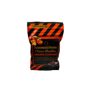 Fishermans friend choco mentho Orange Lozenges ฟิชเชอร์แมนเฟรนด์ โกโก้ เมนโท ออเร้นจ์ 25 กรัม