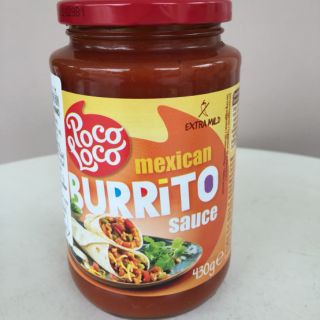 Poco Loco ซอสมะเขือเทศ สำหรับทำ Burrito สไตส์อิตาเลี่ยน สินค้านำเข้า ขนาด 430 กรัม