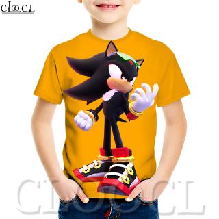 CLOOCL Sonic The Hedgehog 3D Print Harajuku Style T-Shirts