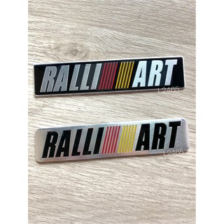 โลโก้RALLI ART อะลูมิเนียมบาง ขนาด12x2.6cm