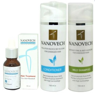 Nanovech 1.เซรั่ม Nanovech สูตร 2 เซรั่มรักษารังแค Nanovech แชมพูล้างสารพิษ Detoxifying &amp; Anti-hairl