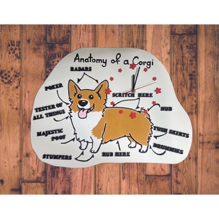 ตุ๊กตา Corgi นาฬิกาคอร์กี้ Corgi Clock