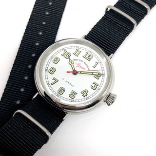 WEST END WATCH Co. Lowan Swiss Made 17 Jewels ระบบไขลาน ขนาด 42 mm