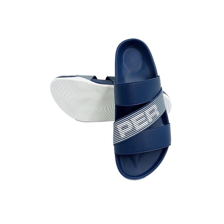 DAPPER รองเท้าแตะ Dapper CROSSFLEX Stripe Sandals สีน้ำเงิน ...