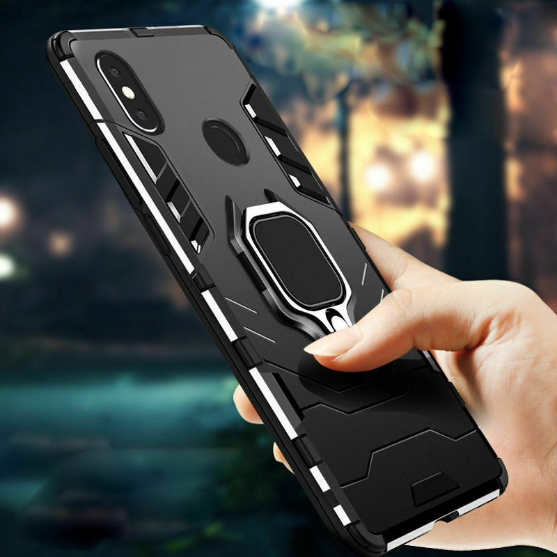 สําหรับ Xiaomi Mi 8 / 8 Pro / 8 SE / 8 Lite ไฮบริด บาง แหวน ที่ใส่ กันกระแทก เคสเกราะ แม่เหล็ก ขาตั้ง เคส