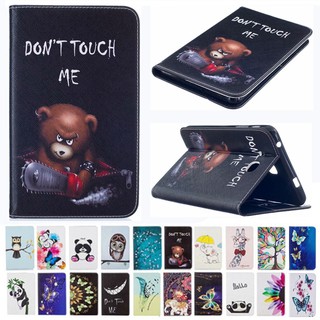 เคสหนังลายน่ารักสําหรับ samsung galaxy tab a 6 7 . 0 2016 sm - t 280 t 285